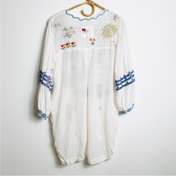 Johnny Was 100% silk embroidered blouse NEW - Picture 13 of 15